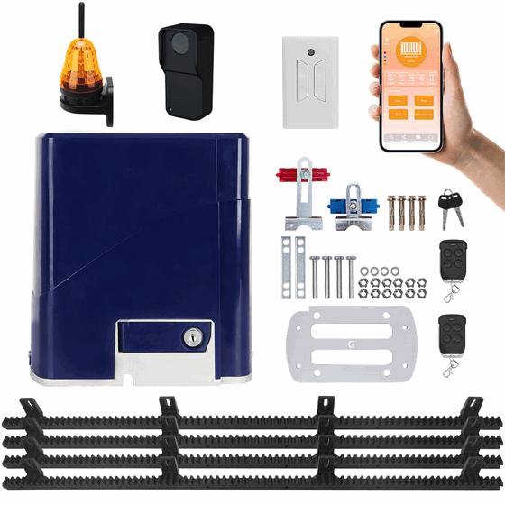 محرك باب منزلق كهربائي مقاوم للكويت - نظام مفتوح باب انزلاقي بوزن 800 كجم