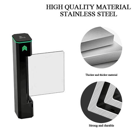 Automatic Swing Barrier Turnstile with Biometric Face Recognition for Kuwait Gym Facilities