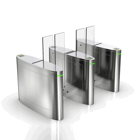 Brushless Wing Gate with Face Recognition & QR Access for Kuwait Office Complexes