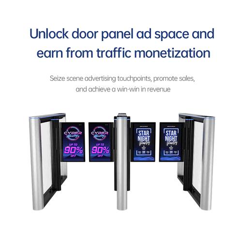 Electronic Swing Turnstile Gate with Smart Card & Biometric Access for Kuwait Residential & Commercial Sites