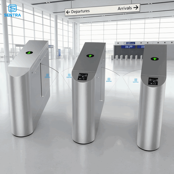 Baroxon High-Speed Swing Barrier for Kuwait Airport & Commercial Security