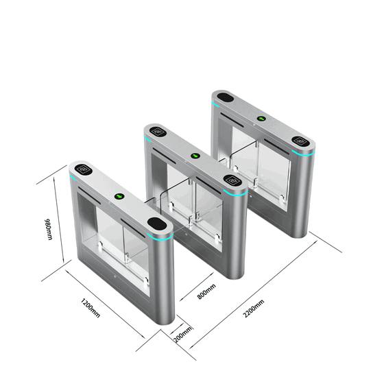 Baroxon Ba-YZS168 Swing Turnstile Gate - High-Speed Access Control for Kuwait Corporate & Residential Zones