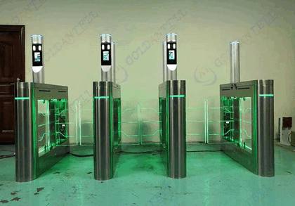 Biometric Facial Recognition Pedestrian Gate for High-Security Government & Tech Zones in Kuwait