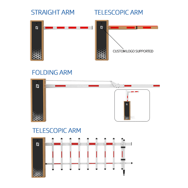 Speed-Adjustable DC24V Parking Boom Gate with Long-Range UHF Reader for Kuwait Markets