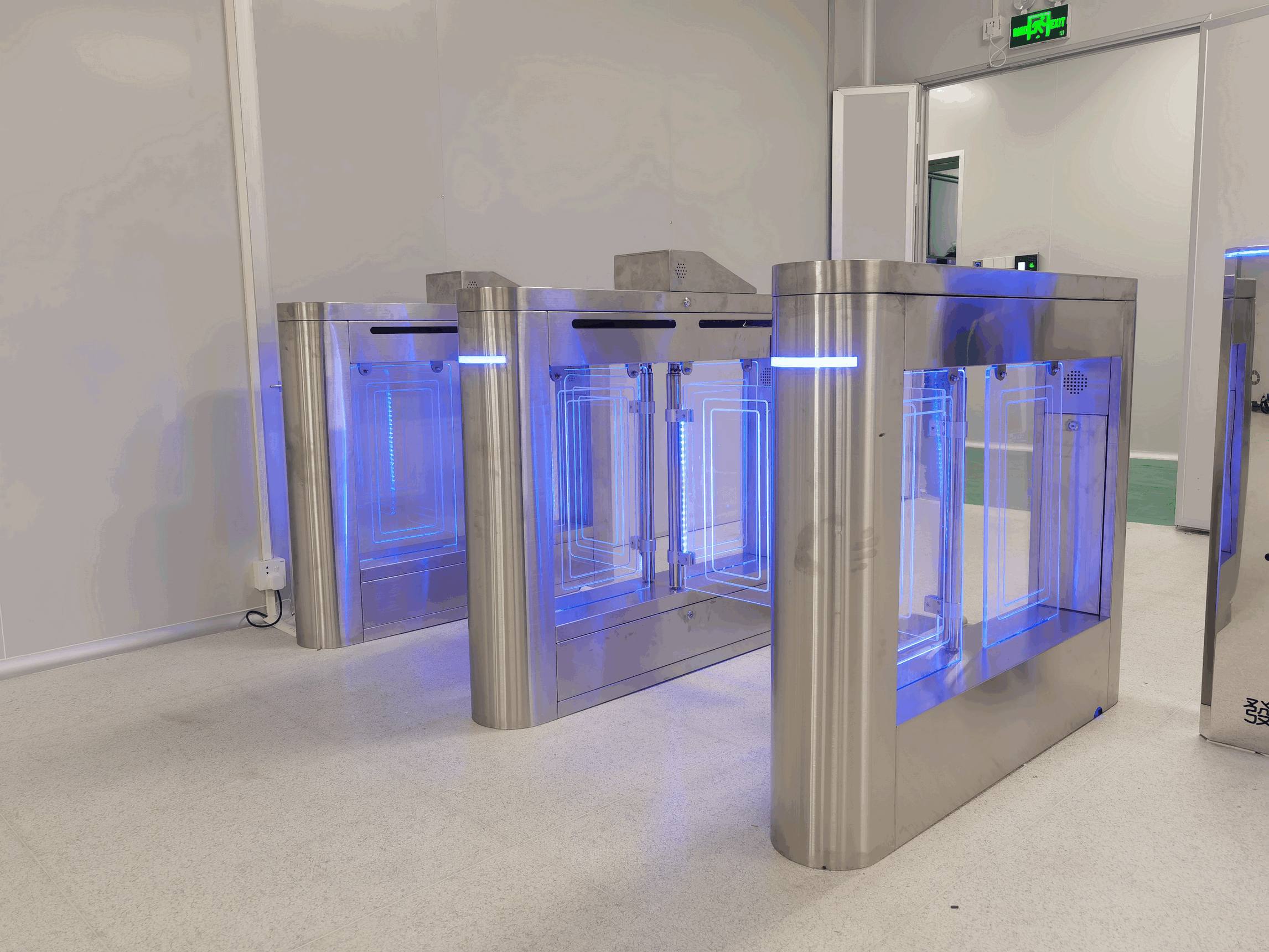 Biometric Facial Recognition Pedestrian Gate for High-Security Government & Tech Zones in Kuwait