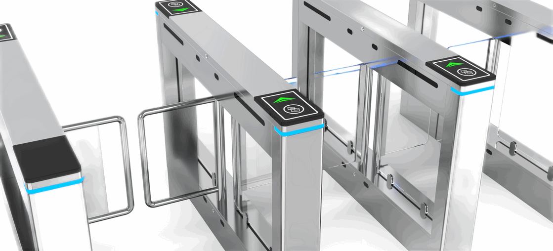 Swing Gate with Integrated Dome Camera for Construction Site Security in Kuwait