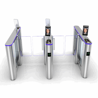 Baroxon Ba-Y002 RFID Optical Speedlane Turnstile - High Security Access Control for Kuwait City & Residential Complexes