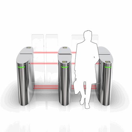 Brushless Wing Gate with Face Recognition & QR Access for Kuwait Office Complexes