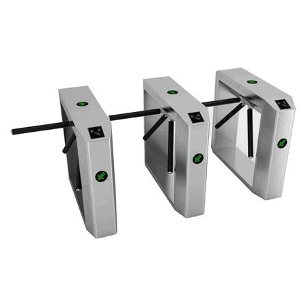 Stainless Steel Tripod Turnstile with Biometric Access Control for Kuwait Residential & Commercial Sites