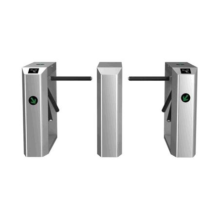 Stainless Steel Tripod Turnstile with Biometric Access Control for Kuwait Residential & Commercial Sites
