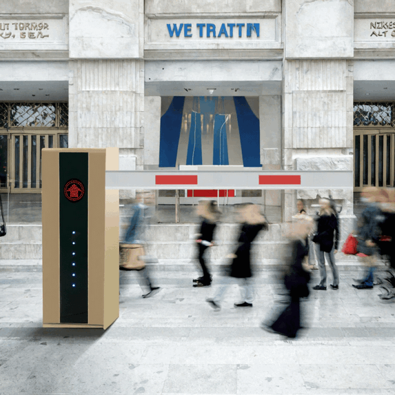 حاجز بوم ذكي للكويت مع محرك بدون فرش ونظام RFID - مناسب للمباني ذات السقف المنخفض