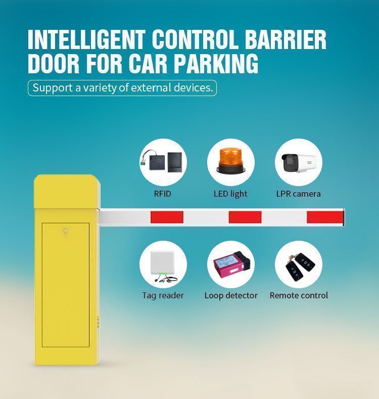 Industrial zone automatic portal gates for heavy logistics