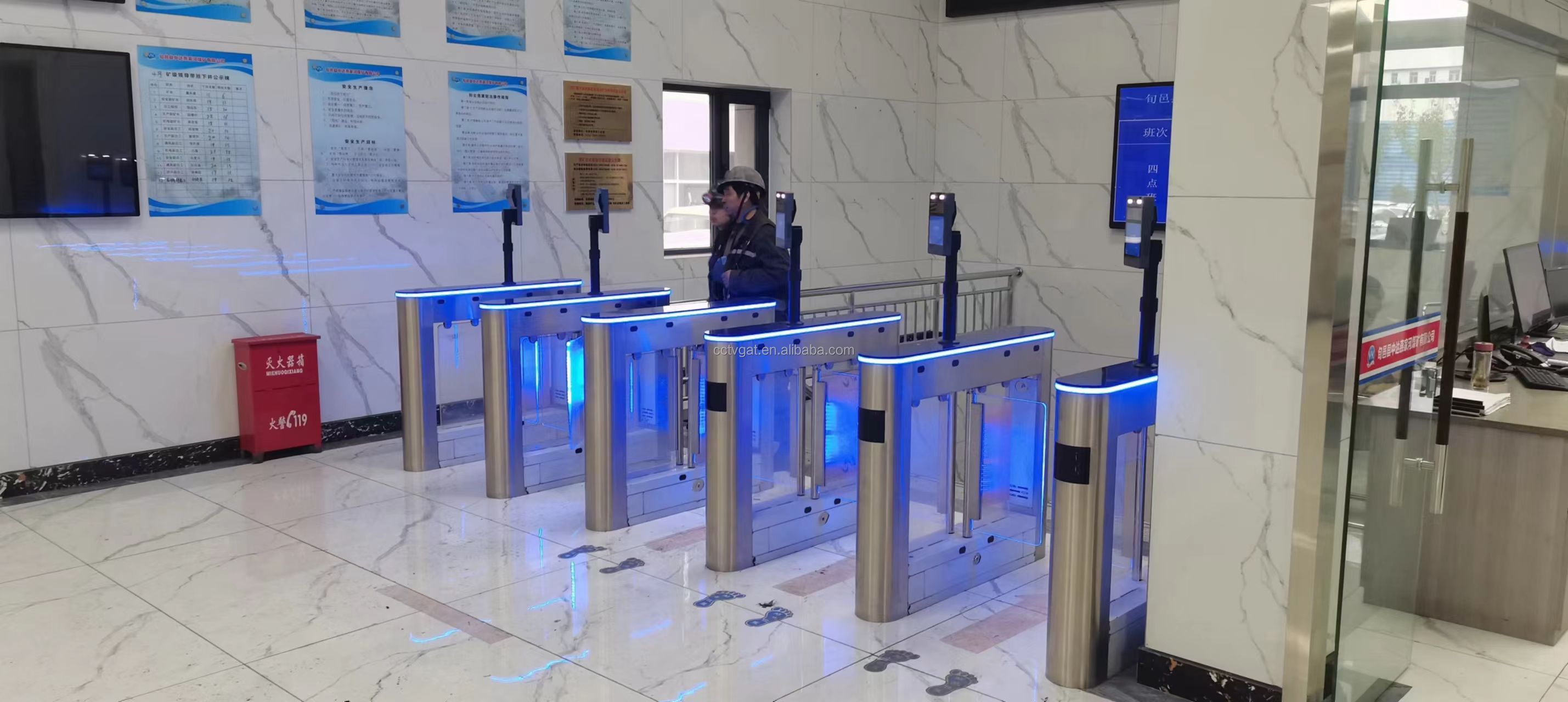 Baroxon biometric face recognition turnstile integration Kuwait