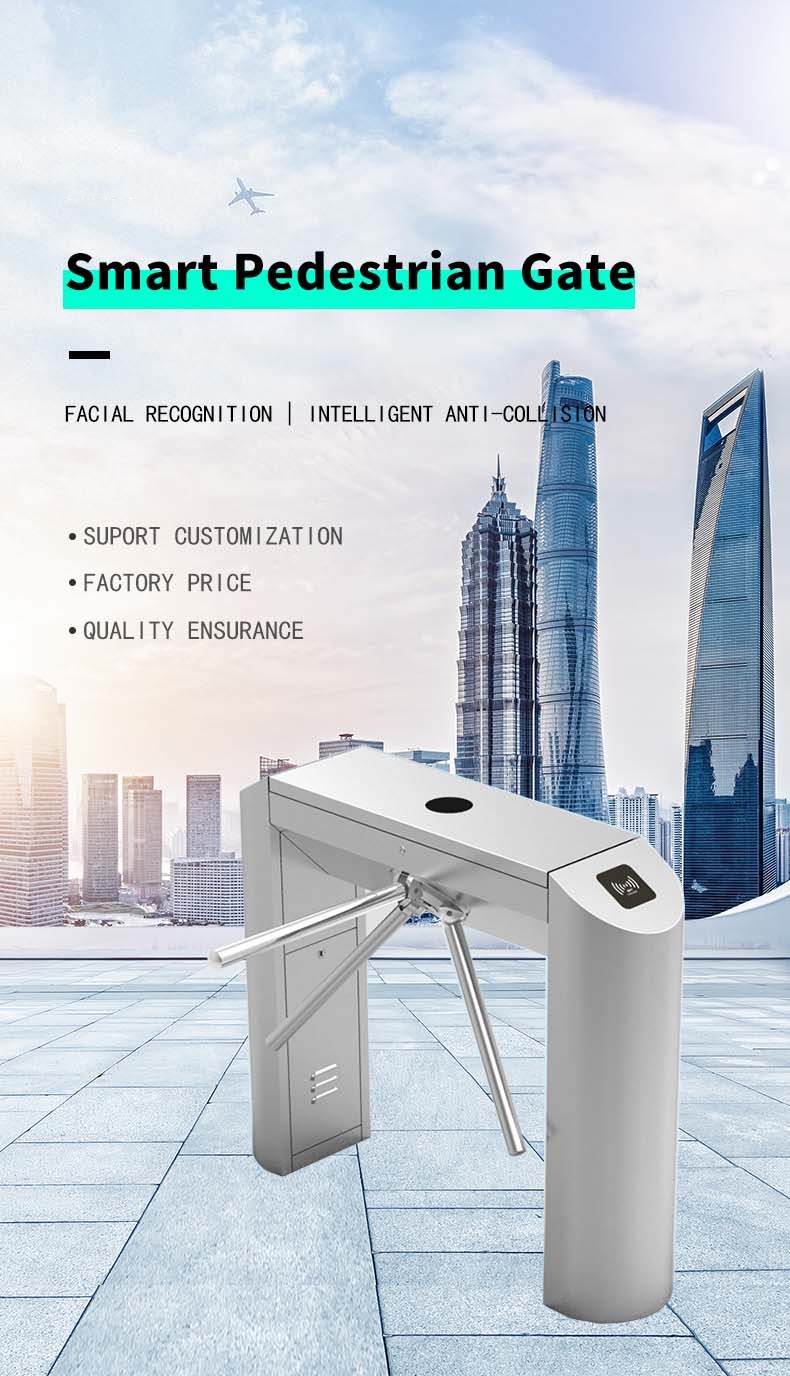 Professional deployment of Baroxon tripod security gate in corporate office lobby Kuwait