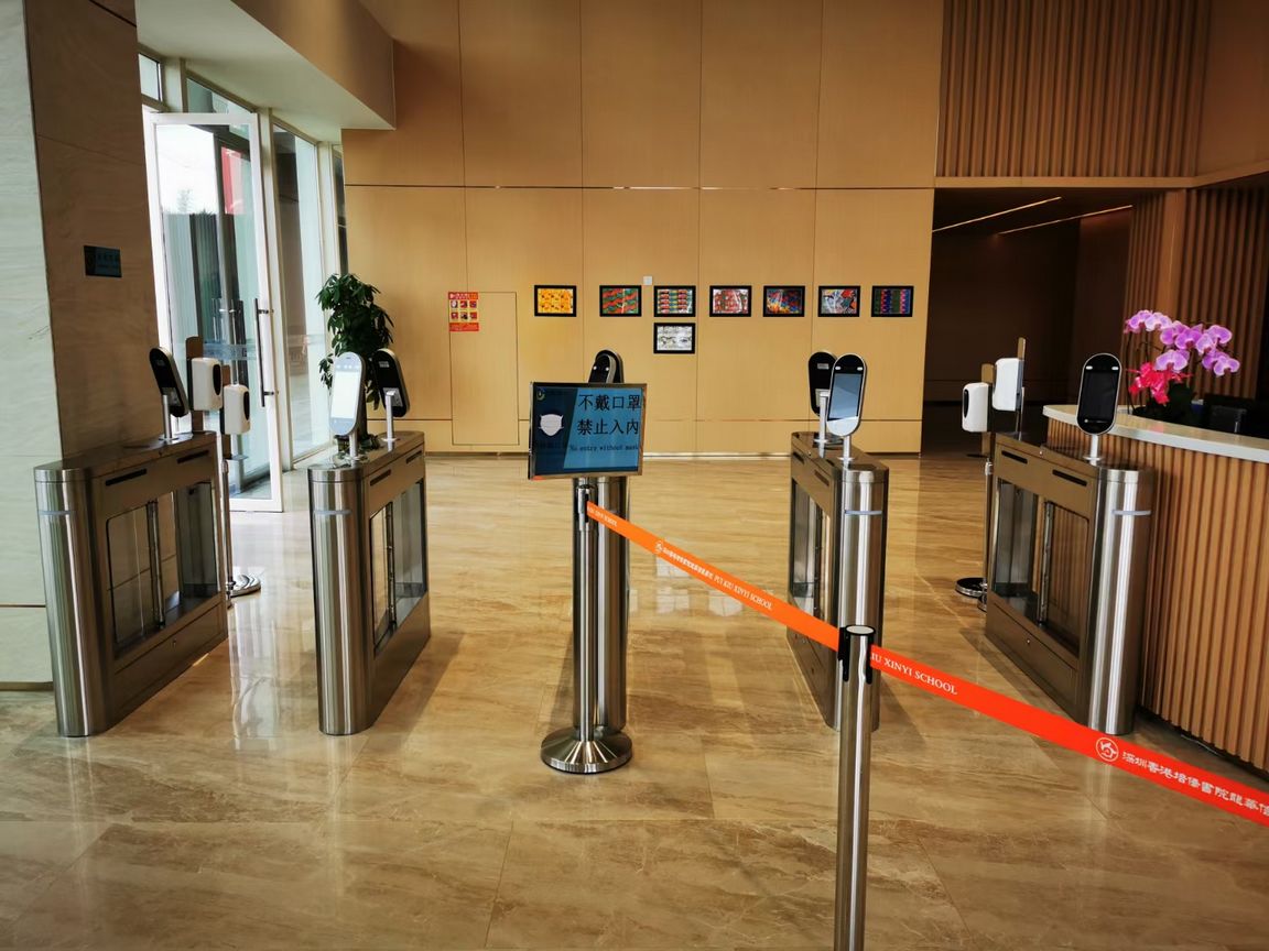 Modern tech center automatic gates deployment