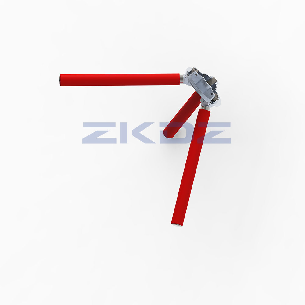 Aluminum disc spare part for pedestrian barrier queue management system