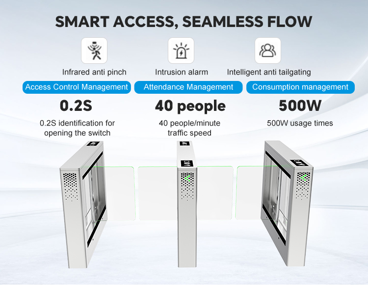 Installation of facial recognition access control machine with transparent acrylic and LED indicators in Kuwait building