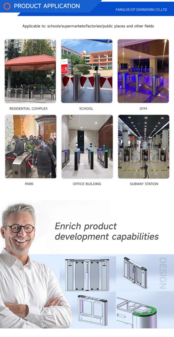 Advanced automatic office security entrance in Kuwait commercial real estate
